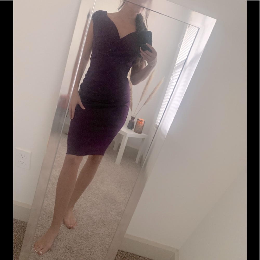 Purple Midi Dress